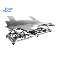 Table d'opération vétérinaire en acier inoxydable 304 réutilisable, hydraulique, pour chevaux, animaux de grande taille, bovins