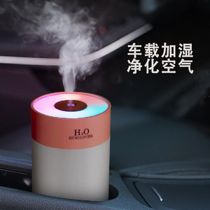 Mini humidificador de escritorio para dormitorio, uso doméstico, funcionamiento silencioso, tamaño pequeño con alimentación USB y luz colorida - Product Image 3