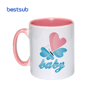 Bán buôn tùy chỉnh thăng hoa khoảng trống <span class=keywords><strong>colour</strong></span> Màu gốm bên trong cốc cà phê b10t - Product Image 6