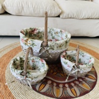 Panier de rangement en rotin de saule écologique et durable, tissé à la main, petit cadeau de Pâques pour enfants, style quotidien, matériau en osier