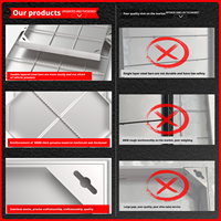 Tapa de alcantarilla cuadrada de acero inoxidable 304 de alta resistencia, personalizada OEM, empotrada, resistente a la corrosión y duradera