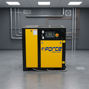 Compresor de aire de tornillo rotativo de 20HP y 16 bar con receptor de aire y secador de aire de 100CFM para herramientas neumáticas y equipos industriales - Product Image 3