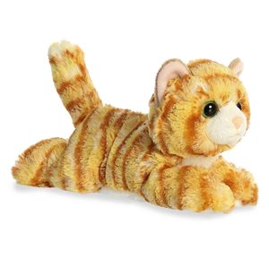 Jouet en coton à motif personnalisé de simulation de fourrure, modèle de chat Miaow Mew, faux chaton avec doublure en maille - Product Image 1