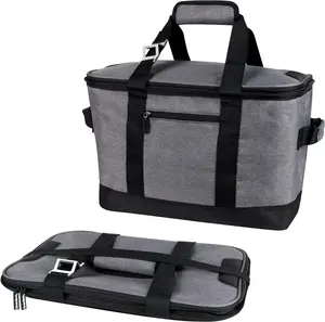 BSCI Factory Insulated Carrier Bags Tote Leakproof storage Thermal handbag Lunch food Travel Camping Picnic cooler bag