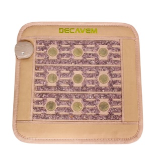 Good Quality Amethyst <strong>Jade</strong> Crystal Massage Heating <strong>Mat</strong> 45x45cm 30-70C PU Leather Chakra <strong>Health</strong> Care Cushion CE/FCC Certified - Product Image 1