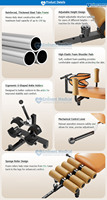 Dispositivo de Tracción Lumbar Manual Portátil de Plástico Eminent para Estiramiento de Cuello, Cuerpo, Cintura y Piernas, Extensible para Cama