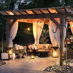 Nueva Lámpara Solar LED para Jardín, Luz Blanca Cálida, Farol Colgante de Hierro para Patio, Camino, Césped, Decoración, Resistente al Agua IP65 - Product Image 6
