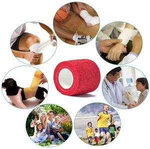 5cm * 4.5m tatouage poignée Bandage enveloppes rubans auto-adhésifs non tissé étanche cohésif Bandage poignet Protection physiothérapie - Product Image 5