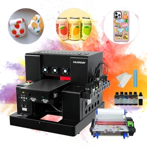 COLORSUN UV DTF Printer Transfer Ab Film Varnish Effect 220*330mm Xp600 Print Head Flatbed Automatic Printer Sticker DTF Printer