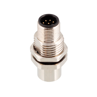 Usine M12 2 3 4 5 6 8 12 broches A B C D mâle femelle I type adaptateur connecteur métallique
