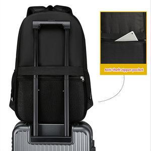 Venta caliente al aire libre hombro elegante negro duradero cremallera impermeable <span class=keywords><strong>mochila</strong></span> estudiante escuela Portátil Bolsa mochilas - Product Image 3