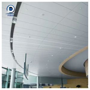 <span class=keywords><strong>Plafond</strong></span> suspendu en aluminium thermolaqué à installation rapide, design élégant, fente <span class=keywords><strong>LED</strong></span> intégrée, durable et étanche - Product Image 2