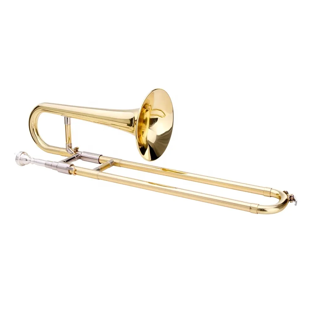 Gold BB terompet trombon anak, dengan permukaan pernis OEM instrumen kuningan yang diterima JYCTR03