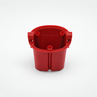 Boîtier de moteur en plastique ABS rouge sur mesure OEM, moulé par injection de précision, pour pièces d'équipement