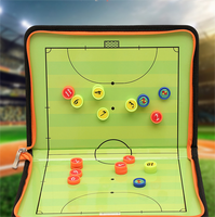 Planche tactique de stratégie de football avec fermeture à glissière et stylo Tableau magnétique de football pliable Planche d'entraînement de football portable pour futsal