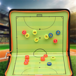Planche tactique de stratégie de football avec fermeture à glissière et stylo Tableau magnétique de football pliable Planche d'entraînement de football portable pour <span class=keywords><strong>futsal</strong></span> - Product Image 5