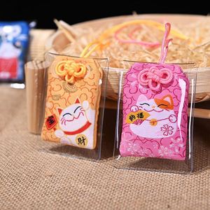 Lucky Cat Prayer Omamori Pray Fortune Beauty Health Safety Charms Wealth <b>Bag</b> Guard Talisman Pendant China Keychain Couple <b>Gift</b> - Product Image 3