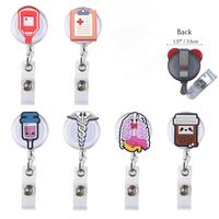 2025 mélange personnalisé Styles infirmière médicale stéthoscope coeur RN rétractable Badge bobine infirmière accessoires principal alliage parfait idée cadeau