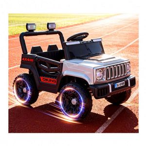 Auto Eléctrico para Niños de 4 Ruedas con Motores Dobles de 6V4Ah, Manillar de Dirección con Control Remoto por Teléfono, Plástico - Product Image 1