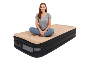 Colchón Inflable Avenli, Tamaño Individual, para Interior y Exterior, con Bomba Incorporada para Uso en Interiores - Product Image 2