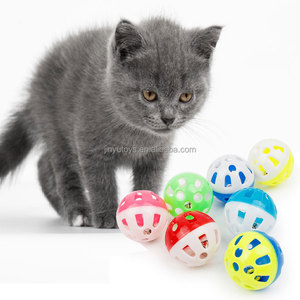 Commercio all'ingrosso 3.8CM giocattolo per animali domestici palla campana di gatto giocattolo con campana di gatto <span class=keywords><strong>Jingle</strong></span> palle per gatti gattino giocattoli di plastica piccolo sonaglio - Product Image 1