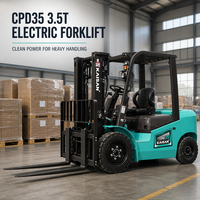 Chariot élévateur électrique à prix compétitif, 3,5 tonnes, batterie au lithium, puissance élevée, mini chariot élévateur 3 tonnes, 4 tonnes, nouveau chariot élévateur électrique