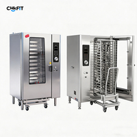 Four à vapeur commercial haut de gamme, machine de cuisson multifonctionnelle, four combiné pour la restauration et la cuisine