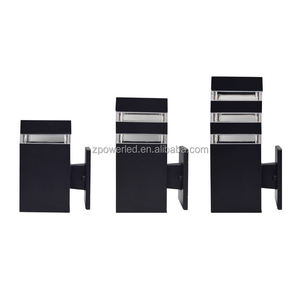 スクエアアルミニウム屋外屋内IP65防水E27GU10アップダウンウォールライト - Product Image 3