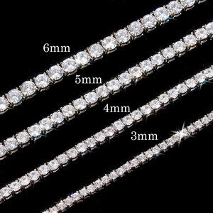 Hot-sell Hip-hop Preferential <b>Copper</b> Tennis <b>Chain</b> Zircon Custom Men Jewelry Necklaces Cuban Link <b>Chain</b> Unisex High-end Jewelry - Product Image 1
