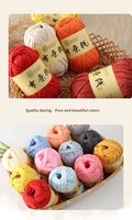 Yarn Assorted Colors Skeins Knit Crochet Yarn Fabric Yarn for Making Blanket Crocheted Bag Needlework Craft Weaving