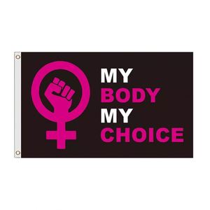 In Kỹ Thuật Số Bán Buôn Ngoài Trời Bay Tùy Chỉnh Kích Thước <span class=keywords><strong>Double</strong></span> Side In Ấn Của Tôi Cơ Thể Của Tôi Sự Lựa Chọn Của Tôi Quyền Của Phụ Nữ Cờ - Product Image 1