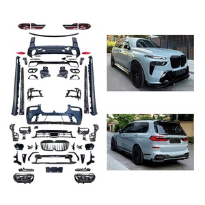 Kit carrosserie complet LCI G07 2018 (ancien modèle vers nouveau) avec pare-chocs avant/arrière et feux antibrouillard 2023, fixation par boulons pour BMW X7 - Product Image 1