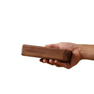 Étui à lunettes en bois à couvercle rabattable, boîte de rangement rectangulaire en bois massif pour lunettes de soleil et lunettes de vue - Product Image 5