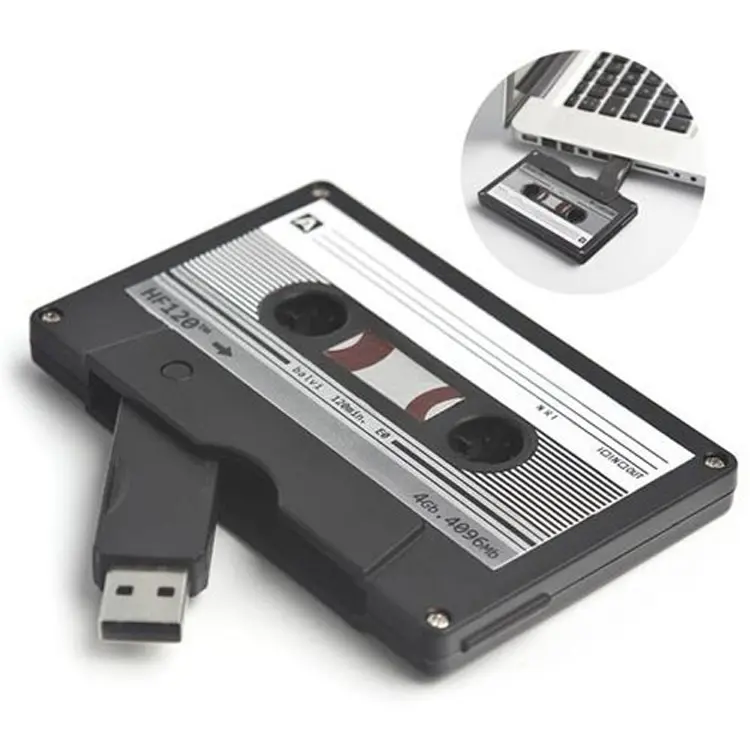 Usb flash drive voice recorder custom tape shape USB drive 1GB 2GB 8GB 16GB 32GB cassette tape usb flash drive