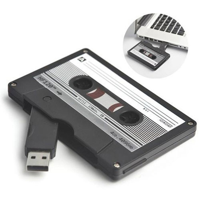 Cassette Tape Usb Flash Drive Custom logo Printing 1GB 2GB 4GB 8GB 16GB 32GB USB Flash Memory Pendrive USB Cassette