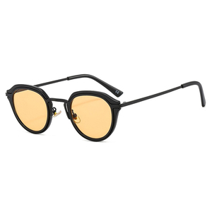 2024 New Retro Round Sunglasses Women Men Classic Sun Glasses Brand Fashion <strong>Shades</strong> Small Punk Leopard <strong>Dark</strong> Green Eyewear UV400 - Product Image 6