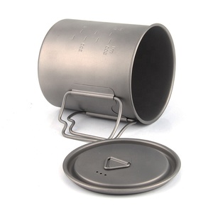 Outdoor Hiking Titanium <strong>Camping</strong> <strong>Cup</strong> 350ml-750ml Reusable Metal Water Mug Eco-Friendly Cookware for Outdoor Adventures - Product Image 6