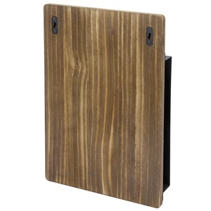 Organisateur de capsules de café en métal noir en <span class=keywords><strong>bois</strong></span> distributeur de dosettes de café <span class=keywords><strong>mural</strong></span> avec étiquette de tableau capacité de 20 dosettes de café - Product Image 5