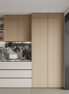 WoodenShelving Built-in <b>Library</b> Wall Customizable Living Room <b>Bookcase</b> Laminated Board Wine Cabinet Living RoomFurniture Display - Product Image 3