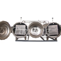 Autoclave à vapeur industriel en acier inoxydable 304 pour champignons, stérilisateur automatique de substrat à commande PLC pour ferme commerciale