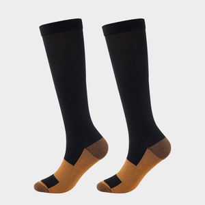 Bas de compression Promotion de <span class=keywords><strong>la</strong></span> <span class=keywords><strong>circulation</strong></span> sanguine Chaussettes de compression amincissantes Chaussettes anti-fatigue confortables de couleur unie R2248 - Product Image 4