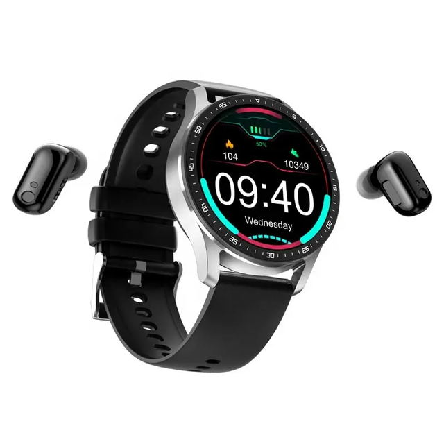 Factory Supply X7 2-in-1 TWS Headset Smart Watch Wireless Waterproof IP67 Answer Call & Music Function with In-Ear Earbuds