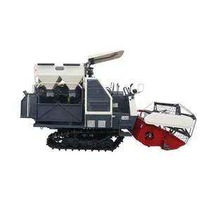 Mietitrebbia a cingoli in gomma Full Feed 4LZ-4.0E, larghezza di lavoro 2000mm, per uso in risaia, colore argento, peso 3260KG - Product Image 4