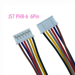 Кабельная сборка с разъемом JST PHR-6 (2, 4, 5, 6, 7, 8, 9, 10, 11, 12 контактов), шаг 2,0 мм, односторонняя, серия PH, гнездовой разъем, силовой кабель - Product Image 1