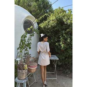 Vestido Mini Vintage con Logotipo Personalizado, Estilo Casual, Talla XL, con Cintura Elástica y Forro, para Primavera o Otoño - Product Image 1