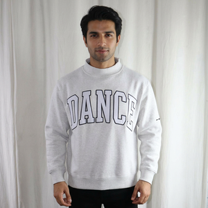 เสื้อฮู้ดซิปสีเทา DANCE ASH GREY ผลิตตามสั่ง ผ้าฝ้าย 100% สำหรับฤดูหนาว แห้งเร็ว ระบายอากาศได้ดี เส้นด้ายละเอียด - Product Image 1