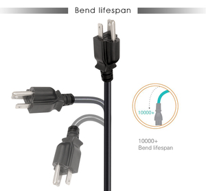 Cavo di Alimentazione Americano a 3 Poli 110V <span class=keywords><strong>con</strong></span> Terminale Aperto, Cavo di Alimentazione a Tre Pin - Product Image 5