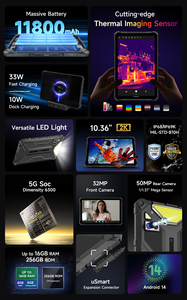 Ulefone Armor Pad 4 Ultra 16GB+256GB/<b>2TB</b> Android 15 10.36" 2K Corning Display Thermal Imaging 5G Rugged Tablet - Product Image 5