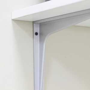 Soporte de estante de <span class=keywords><strong>aluminio</strong></span> montado en la pared de alta resistencia <span class=keywords><strong>para</strong></span> estanterías de almacenamiento de pared Consola de estante de metal <span class=keywords><strong>para</strong></span> unidad de estantería de pared - Product Image 1