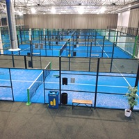 Prix d'usine court de paddle panoramique padel court de tennis